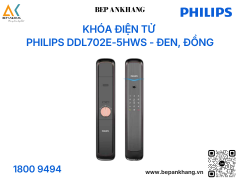 Khóa điện tử PHILIPS DDL702E-5HWS - Đen, Đồng